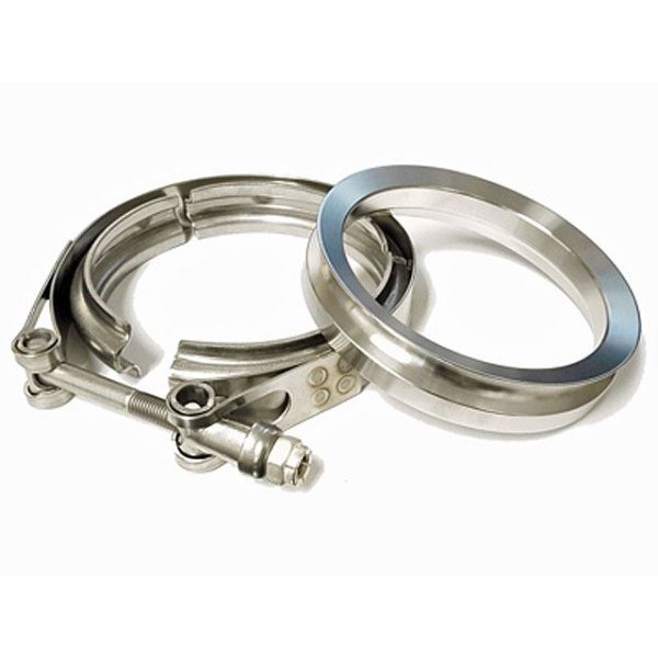 Borg Warner 4 Inch Flange and Clamp Set - Marmon V-Band Downpipe - SX or SX-E