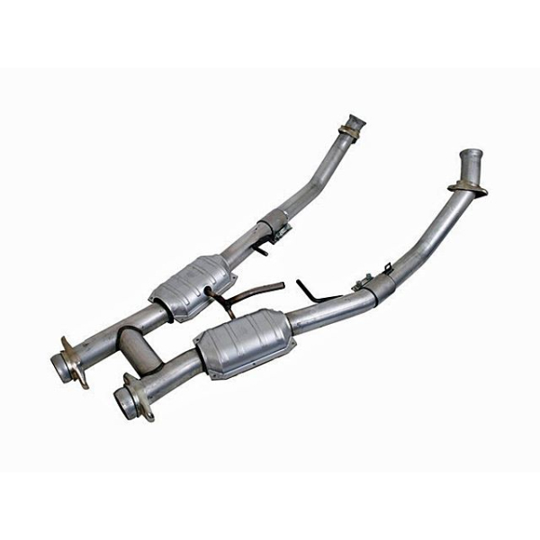 BBK Performance High Flow H Pipe With Catalytic Converters - Aluminized Steel