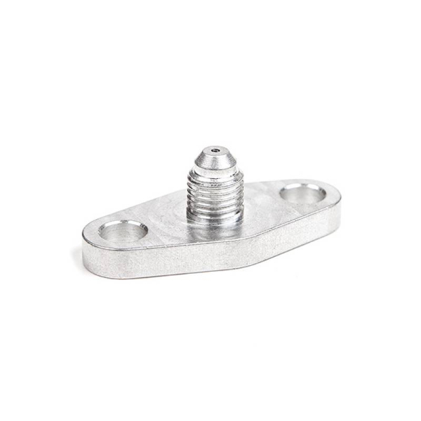 T3, T4, GT37 GT40 GT42 GT45 GTX47 GTX50 GTX55 GTW JB -4an Oil Feed Flange w- Restrictor