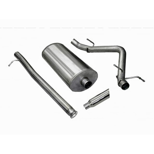 Corsa Performance Single Side Exit Cat-Back with 4.0 Inch Tip - Sport Sound Level