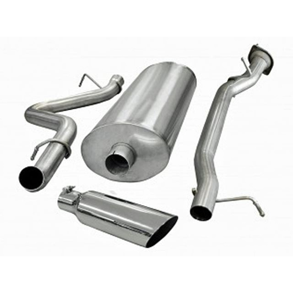 Corsa Performance Single Side Exit Cat-Back with 4.0 Inch Tip - Sport Sound Level