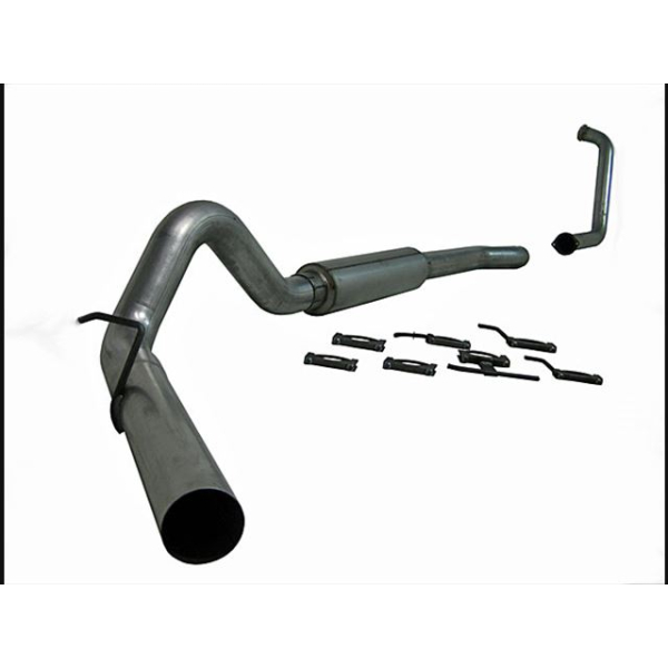 MBRP 4" Turbo Back Single Side (Stock Cat) - P Series for 2003-2007 Ford Powerstroke 6.0L - S6206P