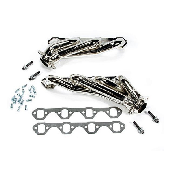 BBK Performance Shorty Unequal Length Exhaust Headers - Chrome