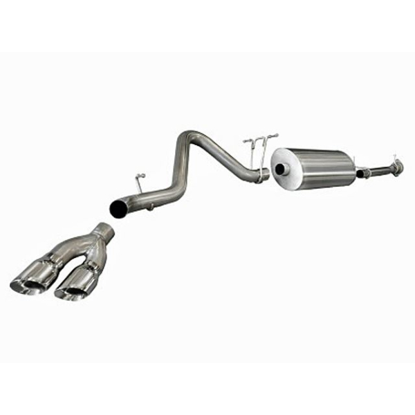 Corsa Performance Single Side Exit Cat-Back with Twin 4.0 Inch Tip - Sport Sound Level